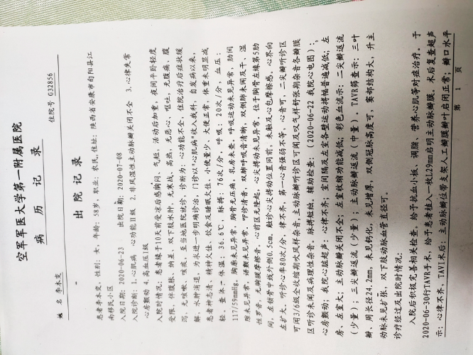 旬阳县中医院出入院记录与病人病情完全不符